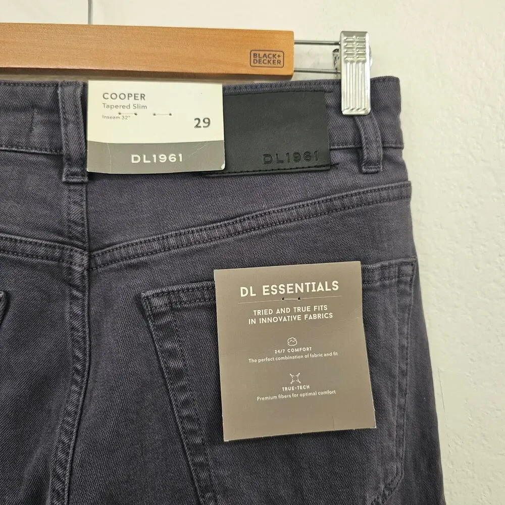 DL1961 Cooper Tapered Slim Jean in Ominous Gray Size 29x32 NWT